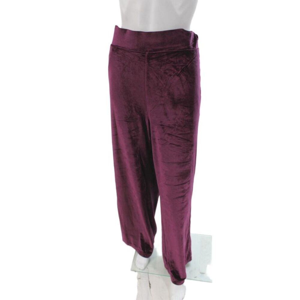 Greyson Womens Velvet Pull On Sweatpants Purple Size XL
